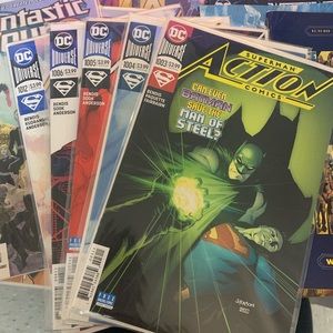 Superman action DC universe comics new never open